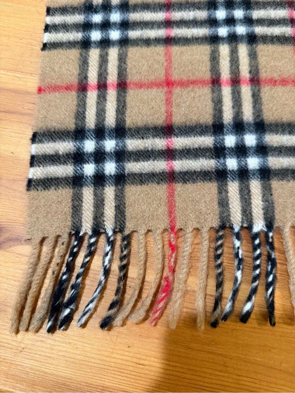 Vintage Burberrys of London 100% Cashmere Nova Check Made In Scotland